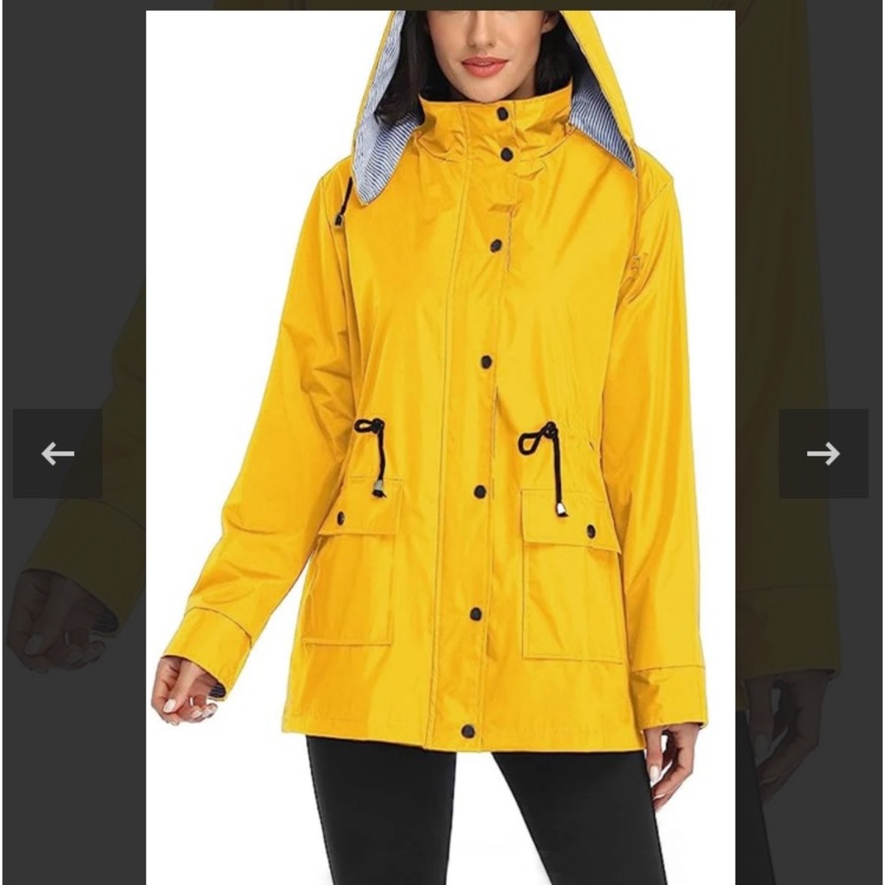 Sunny Yellow Women's Rain Jacket
